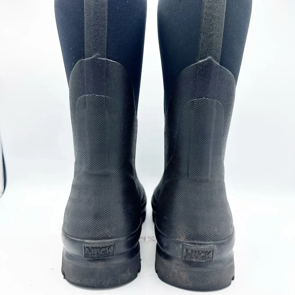 The Muck Boot Company Women's Size 10 Chore Classic Mid Black Purple Waterproof